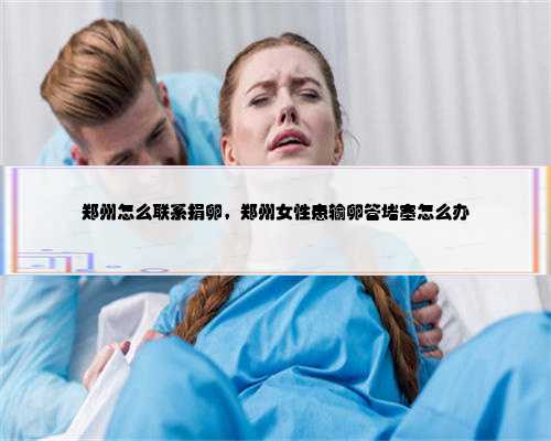 郑州怎么联系捐卵，郑州女性患输卵管堵塞怎么办